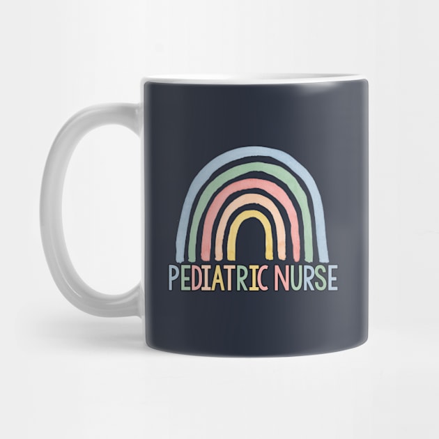 Pediatric Nurse Gift Pediatric Nurse Rainbow by kmcollectible